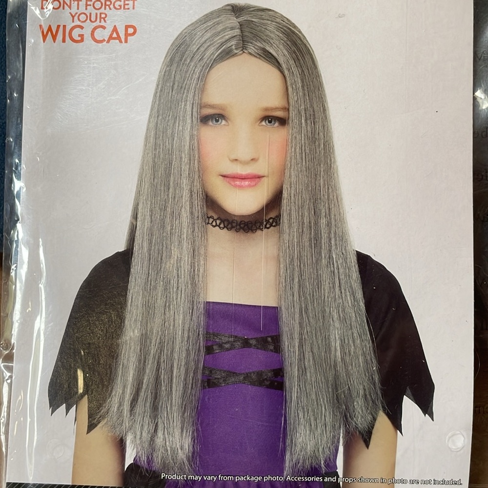 Way to Celebrate Halloween Long Straight Wig Child One Size NWT